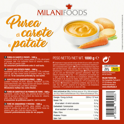 Purea di Carote e Patate