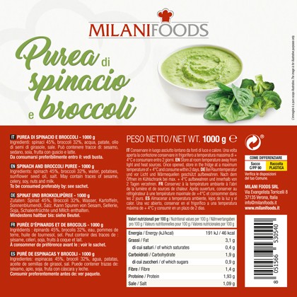Spinach and Broccoli Puree