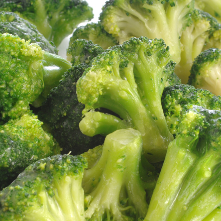 Broccoli florets, deep-frozen