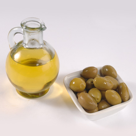 Green olives in pieces