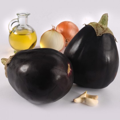 Grilled aubergines with soffritto