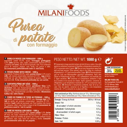 Potato puree with cheese