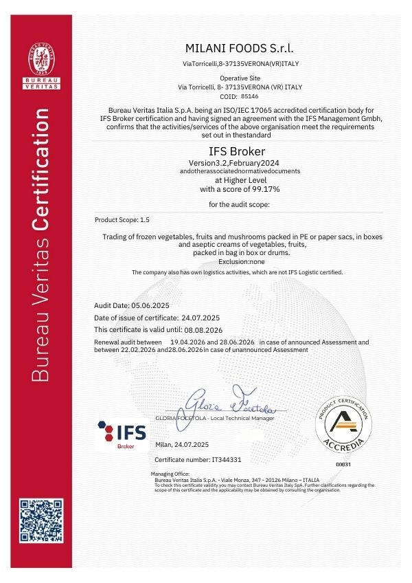 Certificate IFS BROKER 2025 2026
